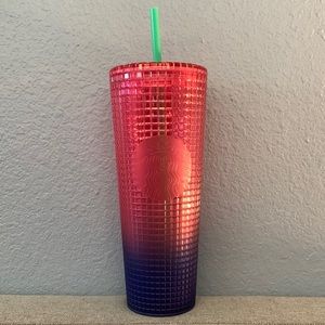 Starbucks Cold Cup Tumbler Venti 24oz Summer 22 Watermelon Pink Purple Gradient